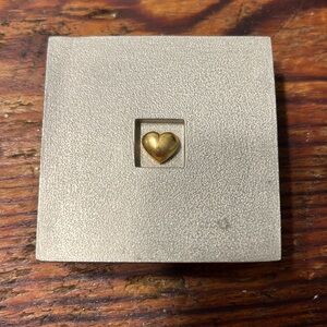 Vilmain box with gold heart. Trinket box
